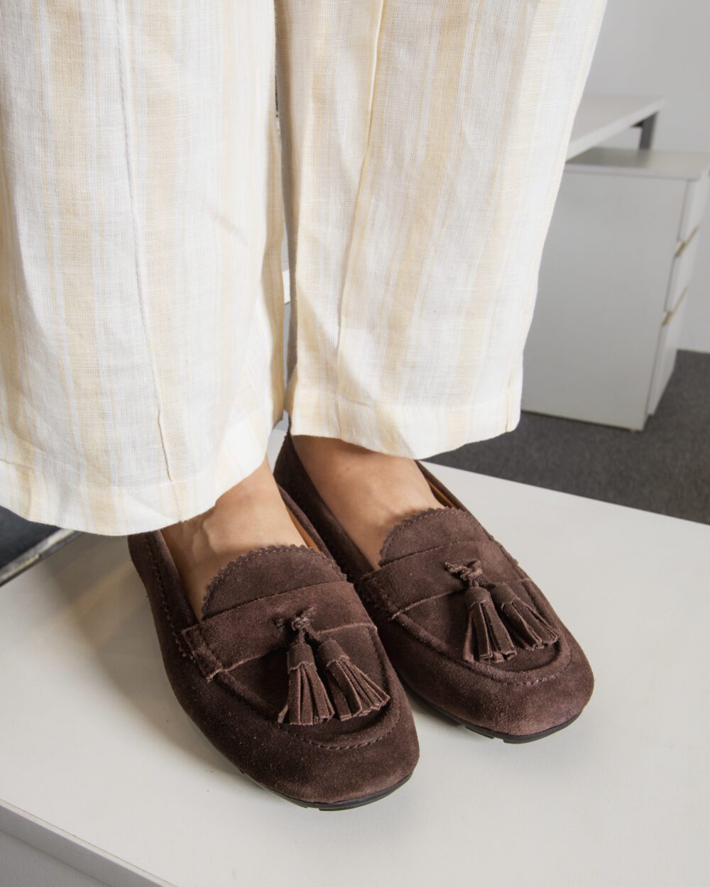 AUDREY – Brown Genuine Leather Mocassins for Women | Alchemy footwear