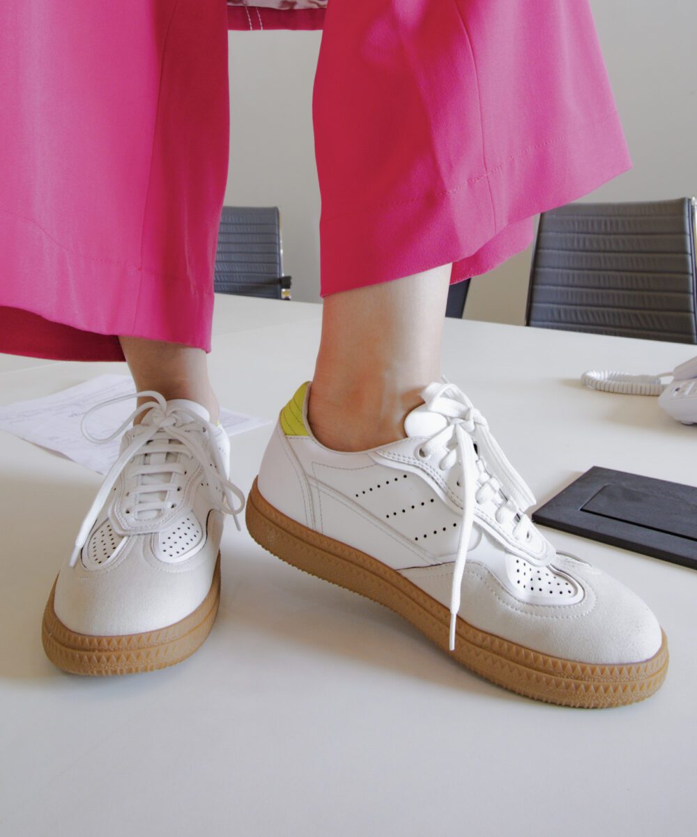 ANDIE – White Vegan Leather Sneakers for Women | Alchemy footwear