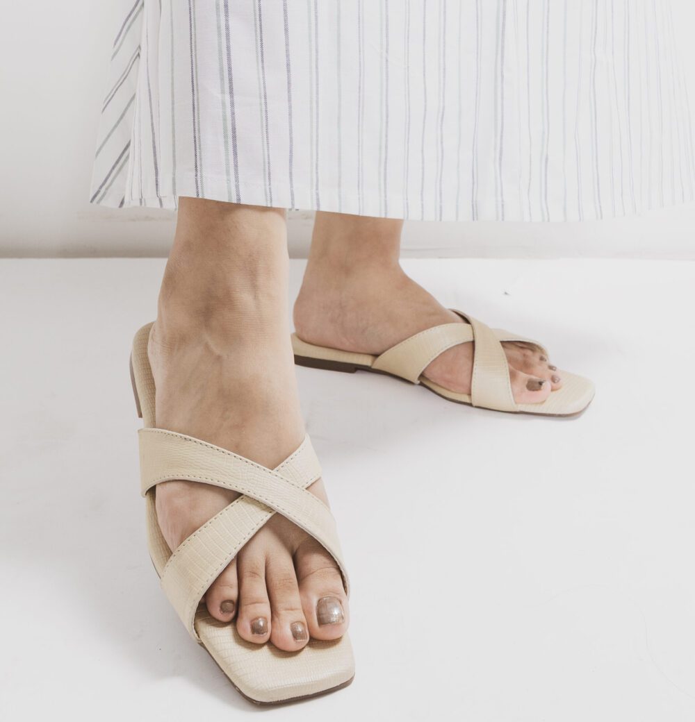 ELLA Flats – Beige Vegan Leather | Alchemy footwear