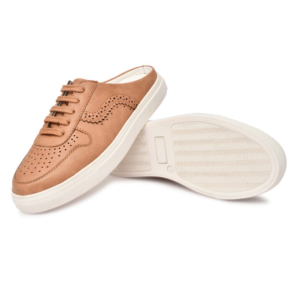 Rockport Vegan Leather Sneakers – Beige
