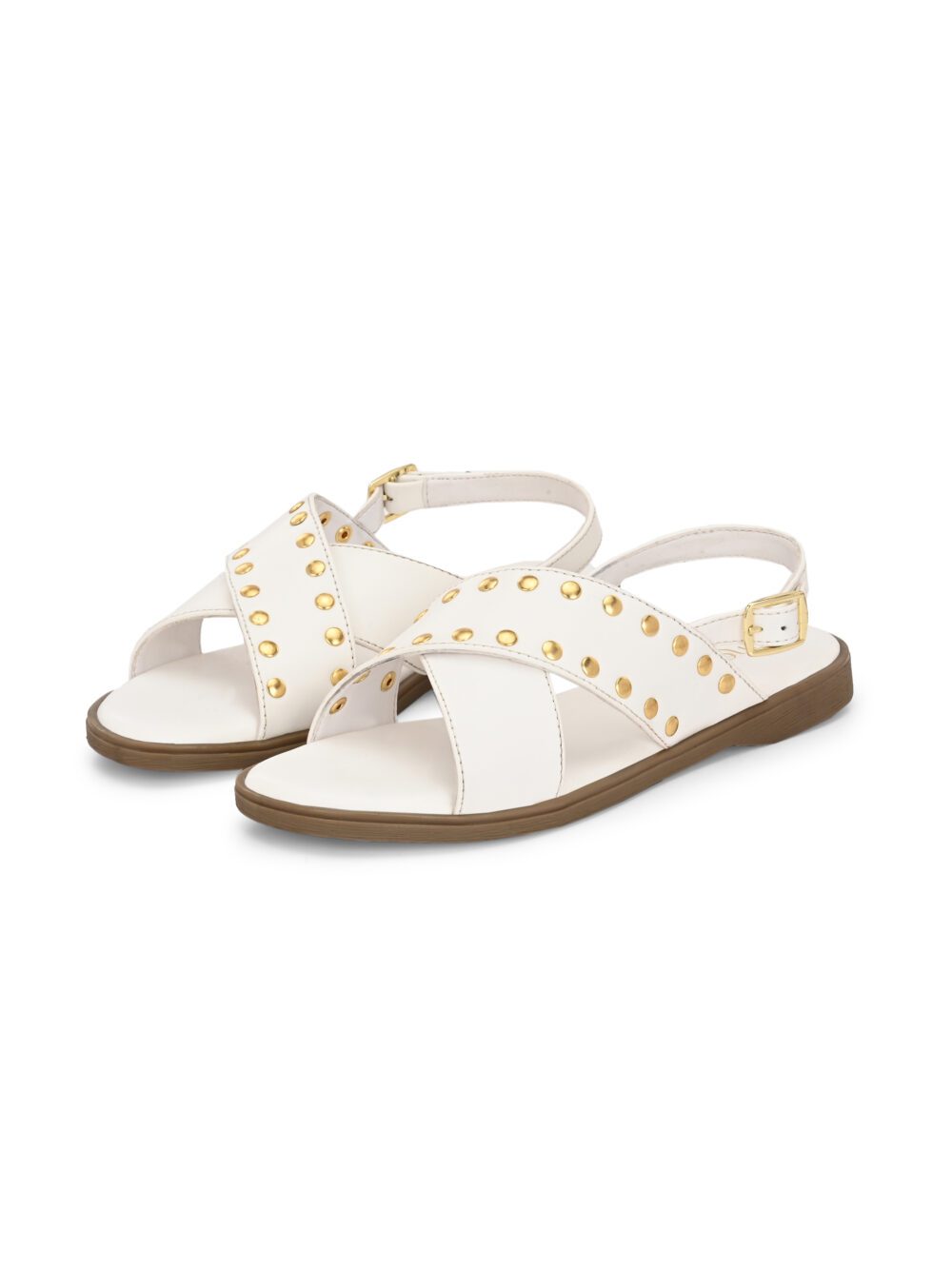 IRIS Flats – White Vegan Leather | Alchemy footwear