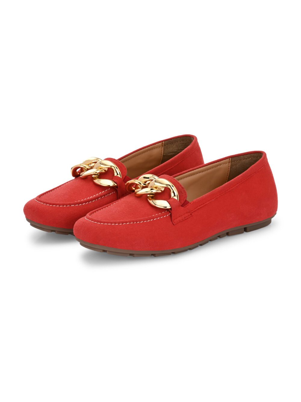 Miller Vegan Leather Mocassins – Red