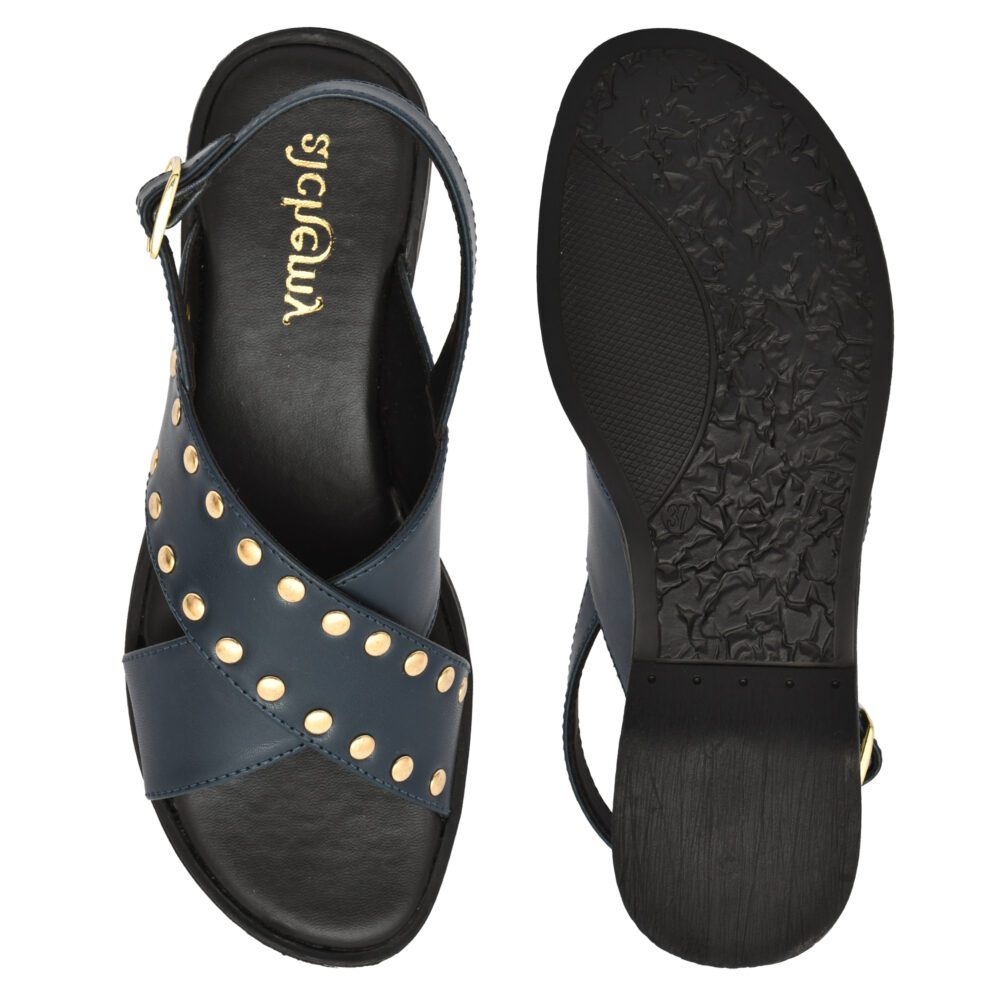 IRIS Flats – Blue Vegan Leather | Alchemy footwear